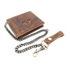 Jockey Club Genuine Leather Biker Wallet Horizontal Hunter Leather Wallet