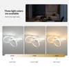 minfair Modern LED Ceiling Light,Round Geometry Ceiling Lamp,Chic Chandelier 4500K
