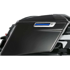 Kustom Cycle Parts Blue Line Saddlebag Inserts! Sold in pairs. Fits Harley Davidson Touring Models. Street Glides Road Glides Road King Ultra. Made in USA (2014 and Newer Touring)