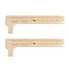 TopHomer 2 Pcs Brass Vernier Caliper Sliding Gauge Mini Vernier