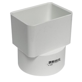 Canplas 414431BC PVC Sew 2X3X3 Down Spout Adaptor