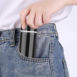 PENCHUAN Stainless Steel Water Bottle, 150 ml Mini Coffee Thermos Bottle, Bottle for Hot Drinks, Portable Small Thermos Bottle, Drink Water Bottle, Insulated Cup, Drinks Water Bottle (Black)