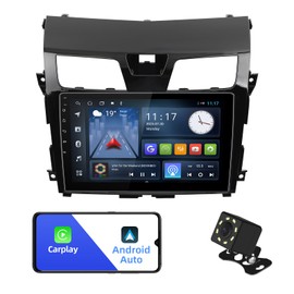 Aumume 10.1 inches Android 10 Double Din Car Stereo for Nissan Altima 2013-2015 IPS Touchscreen Screen Car Radio with Carplay & Android Auto Support Backup Camera GPS Navi FM BT