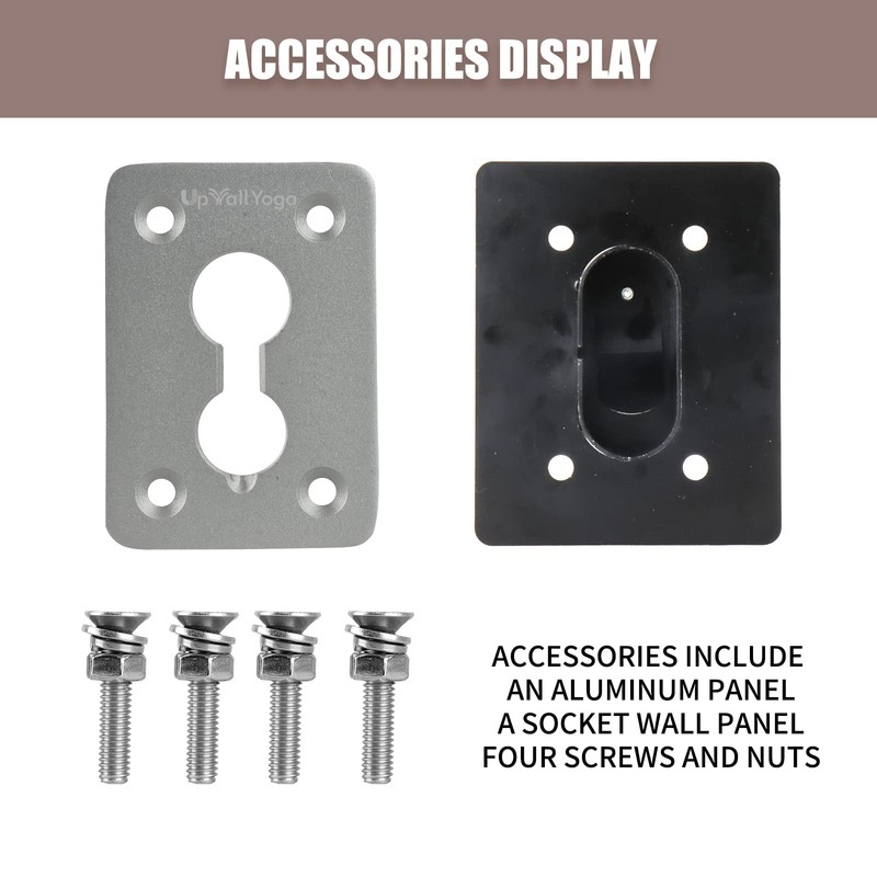 UpWallYoga Spring Socket Wall Plate - Ultimate DIY Yoga Rehab