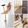sourcing map Hardware Nails Carbon Steel Point Tip Wall Cement
