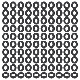 PATIKIL M3 Nylon Flat Washers, 120 Pcs 3mm ID 6mm OD 1mm Thick Plastic Sealing Flat Round Washer Spacer Gaskets Replacement for Plumbing Faucet Hose Fastener Bolt, Black