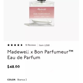 Bon parfumeur 2 PCS Madewell x Bon Parfumeur™ Eau de Parfum peony,cedar,mu