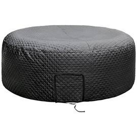 Tlswshsy 82'' x 27'' Insulated Inflatable Hot Tub Thermal Cover, Energy Efficient Hot Tub Cover with Zipper Door, Inflatable Hot Tubs Full Coverage for Keeping Warm Extra Insulation and Dustproof