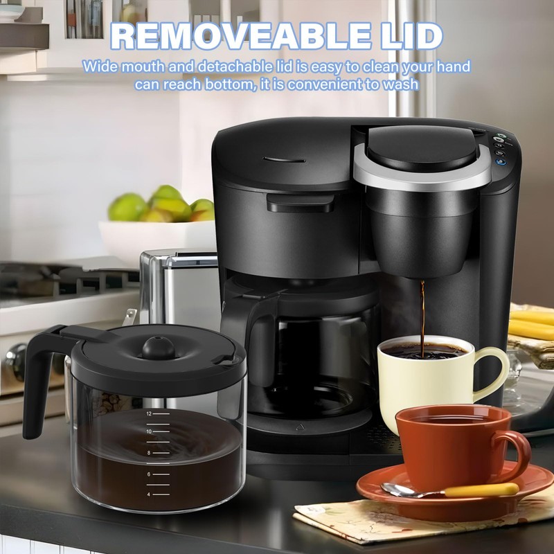 12 Cup Coffee Maker Carafe Replacement Pot Compatible with Keurig