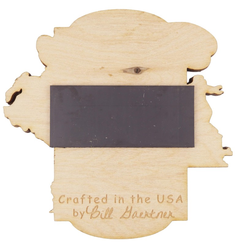 Wooden Tennessee Magnet, Collectible State Souvenir, Travel Keepsake Gift, 3.25