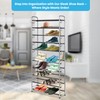 USTECH Free Standing 10-Tier Shoe Rack, Large Capacity Shoe Organizer