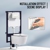 PuritySage Dual Flush Wall Hung Toilets Water Tank Flush Plate,Compatible