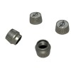 MINI Cooper Emblem Logo Silver Tire Valve Stem Caps Set