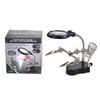 Magnifying Glass Soldering Station Professional LED Lamp Magnifier with Auxiliary