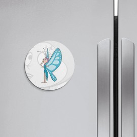 Unbranded Maya The Bee Cartoon Beatrice | 4'' X 4'' Round Decorative Magnet