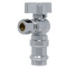 1/4 Turn Angle Stop Valve, 1/2" Press x 3/8" OD