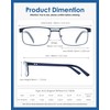 FEIVSN Metal Reading Glasses For Men, Blue Light Blocking Computer