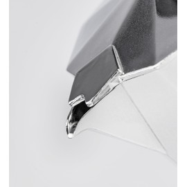 Barazzoni The Espresso Maker 3 Cups, Aluminium, Grey, 8.7 x 15.1 x 15.7 cm