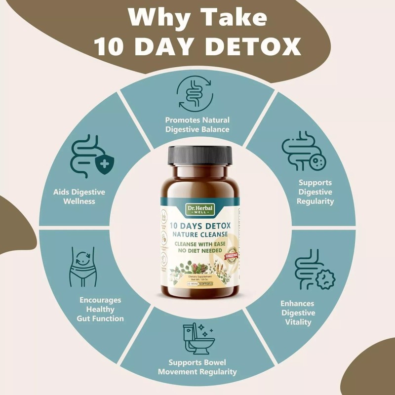 Dr. Hearbal 10 Days Detox Natural Cleanse with Ease No