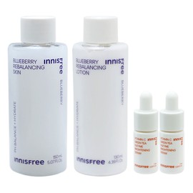 Innisfree Blueberry Rebalancing Skin + Lotion 2 types (small)+ / 이니스프리 블루베리 리밸런싱 스킨+로션 2종(소)+