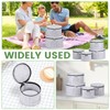 4Pcs China Storage Container with Lid 7/8.5/10/12inch Felt Plate Dish