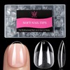 Qiek Short Oval Fake Nail Tips - 15 Sizes 240