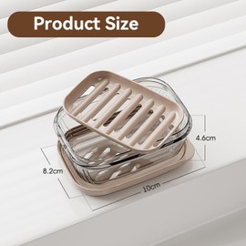 Soap Box, Travel Soap Box, Soap Dish with Drain, Soap Box Travel Waterproof, Easy Cleaning Soap Dish, Soap Dish Travel, Soap Container, for Bathroom, Travel, Bathroom