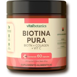 Biotina Pura  Colageno Hidrolizado  Vitamina C VITAL BOTANICS