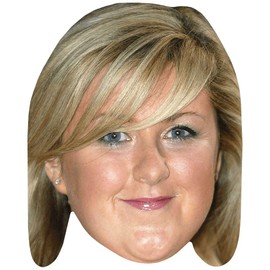 Michelle McManus (Fringe) Celebrity Mask, Flat Card Face, Fancy Dress Mask