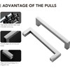 Ravinte Square Cabinet Pulls 5 Inch Kitchen Cabinet Handles Brushed