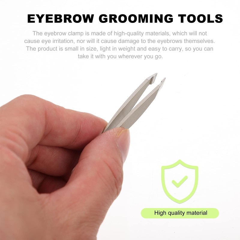 TOVINANNA Practical Beauty Eyebrow Clip 4pcs Stainless Steel Tweezers Ergonomic