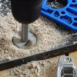 LNJBABAO 54mm Forstner Drill Bit Forstner Bit Wood Drill Bits for Holes Hinge Cutter for Woodworking (Ø6mm, length 95mm, Round Shank) (54mm)