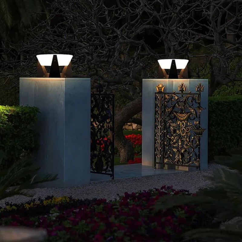 Masdio Landing Light Outdoor Solar Post Cap Lights, Deck Fence,
