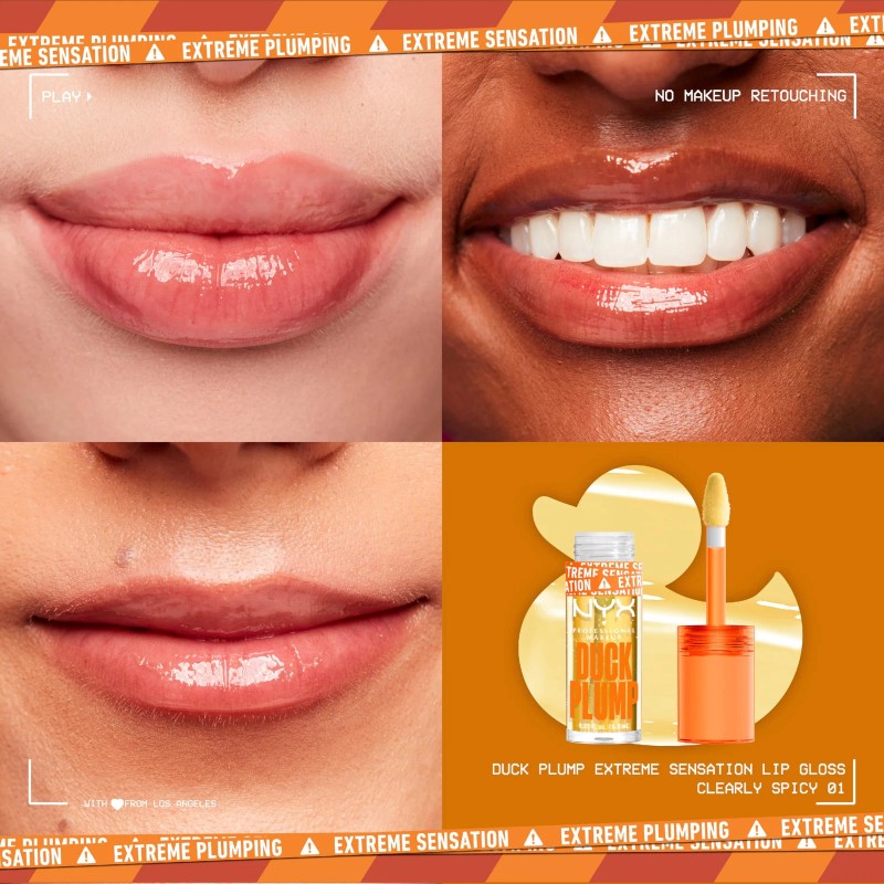 NYX PROFESSIONAL MAKEUP Clearly Spicy Lip Color Plumping Gloss 0.23