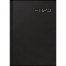 rido/idé Futura 2 Weekly Calendar 2024 2 Pages = 1 Week Sheet Size 14.8 x 20.8 cm Black