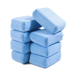 UNLRAE 8PCS Car Wash Sponge,Car Accessories Microfiber Rectangle Auto Sponges for Washing,Premium Wax Foam Applicator Pads for Automotive Detailing,Suitable for Most Cars,Truck,Boat and RV