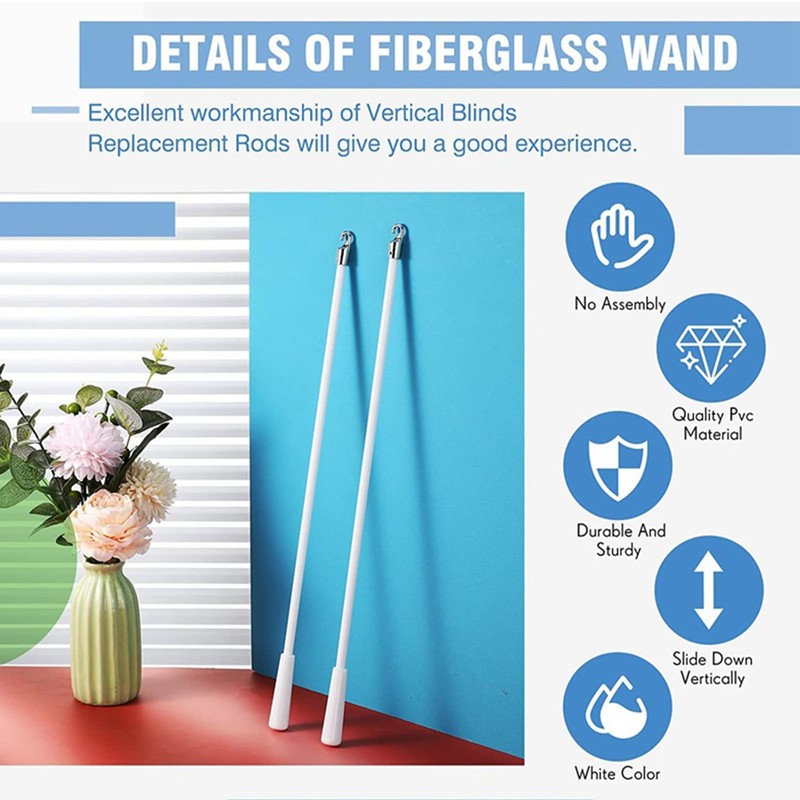 XMYCYuChen One Piece Durable Detachable Blind Rod High Strength Blind