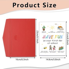 Back to School Supplies Back to School Stuff Card for Kids First Day of School Gifts for Girl Boy from Mom Dad First Day of Kindergarten Preschool Card 1st Grade School Daughter Son Stocking Stuffer