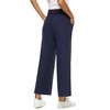 LNX Womens Linen Pants High Waisted Wide Leg Drawstring Casual