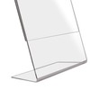 HMF 46952 Acrylic Table Stand Oblique DIN A6 Portrait and
