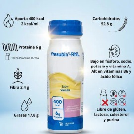 Fresubin Rnl 400 Kcal Sabor Vainilla 24 Botellas 200 Ml                                                                                               