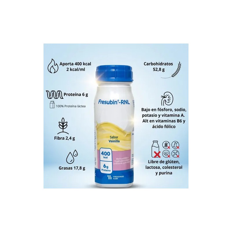 Fresubin Rnl 400 Kcal Sabor Vainilla 24 Botellas 200 Ml
