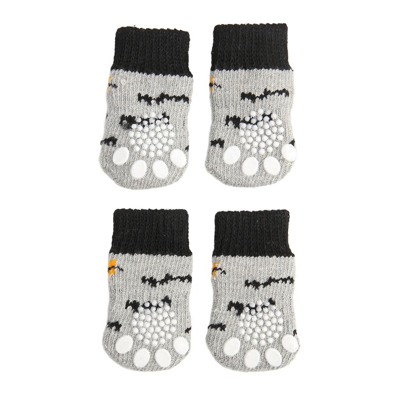 5 Pairs Christmas Dog Socks Cotton Scratch Resistant Prevent Slipping