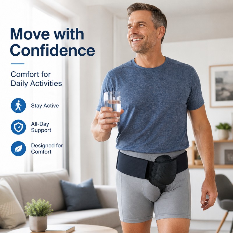 Inguinal Hernia Support Belt for Daily Comfort – Adjustable Groin