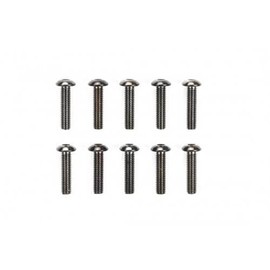 Tamiya 51630-000 RC Spare Parts No. 1630 SP.1630 0.1 inches (3 x 12 mm) Steel Hex Round Screws, 10 Pieces