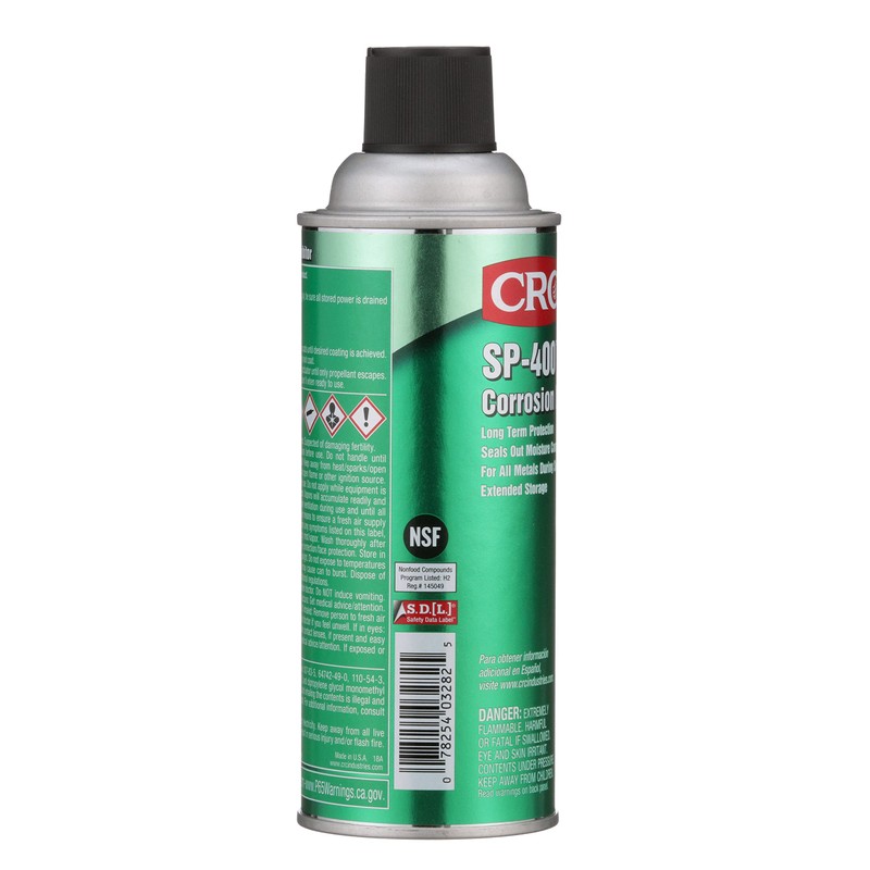 CRC Sp-400 Corrosion Inhibitor, 10 Wt Oz, Seals Out Moisture