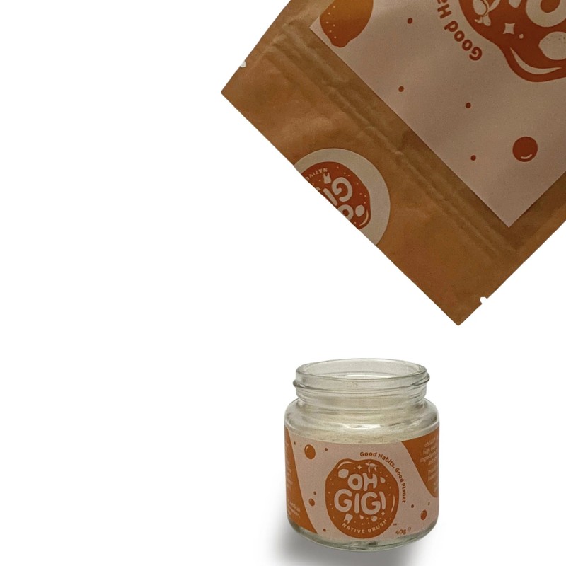 OhGiGi Organic Tooth Powder - Native Brush, 100g Refill
