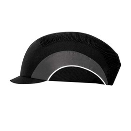 JSP HardcapA1+ Premium Baseball Style EN 812 Bump Cap with 2.5cm micro Peak Black/Grey (ABT000-005-000)