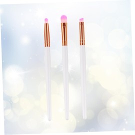 PACKOVE 3Pcs Wooden Handle Nylon Bristles Makeup Brush for Cosmetics Blush and Powder Application for Women for Daily and Professional Use