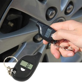 Tyre Pressure Gauge and Tread Depth Gauge 2-in-1 Digital Tire Gauge Tread Depth Auto Tire Gauge Portable LCD Display Digital Pressure with Key Chain for Cars, SUV, Trucks and Most Vehicles